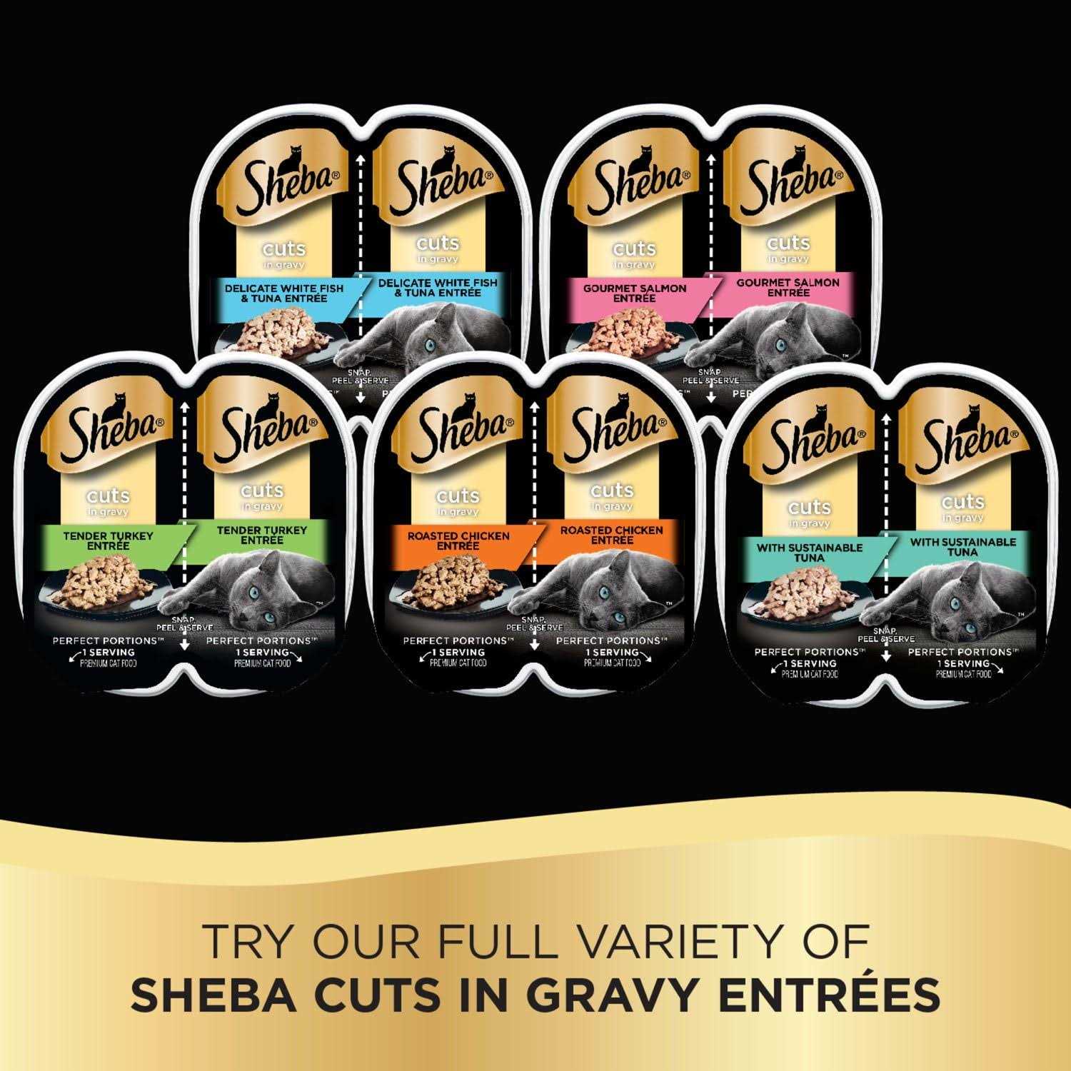 Sheba Perfect Portions Cuts in Gravy - Nail Gallerys