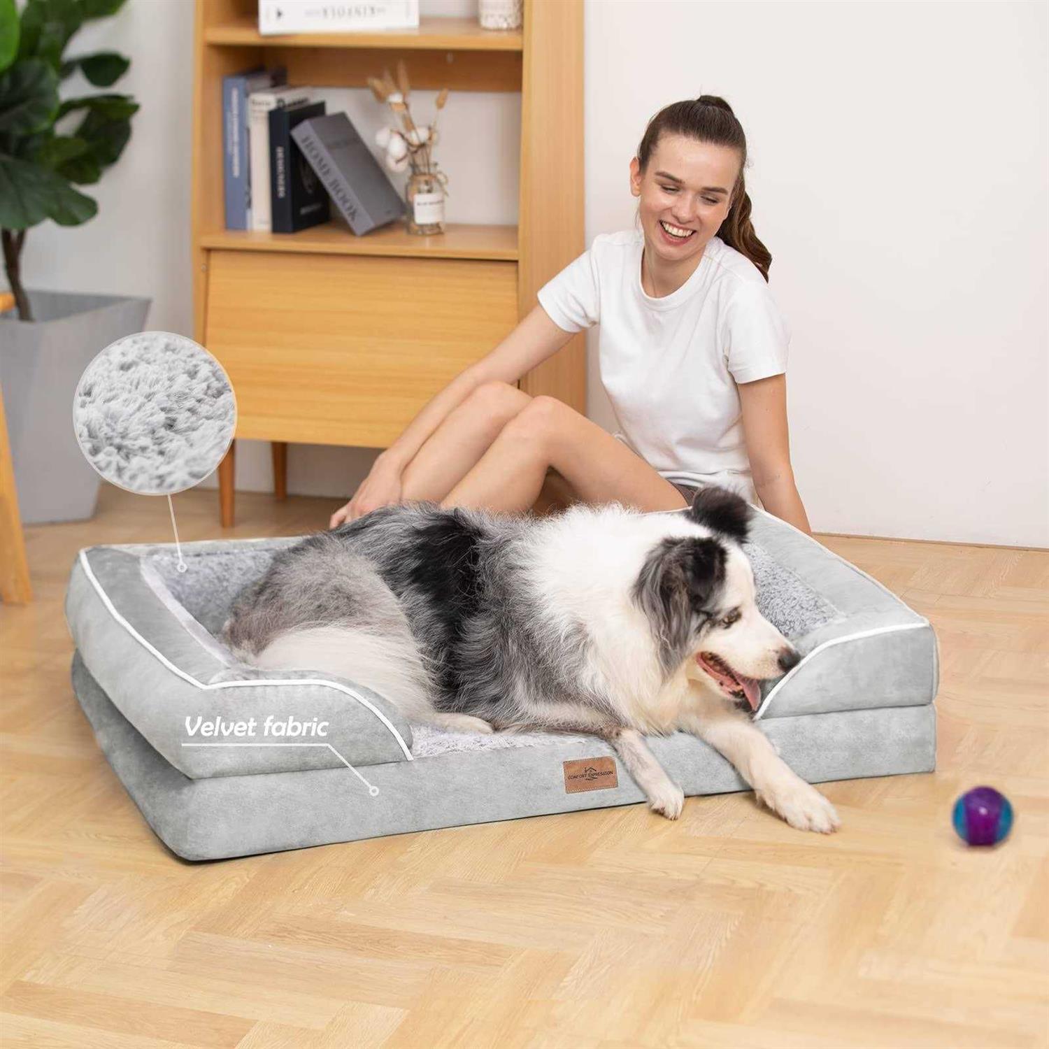 Comfort Expression Jumbo Dog Bed for Extra Large Dogs Waterproof Orthopedic Dog Bed - Nail Gallerys