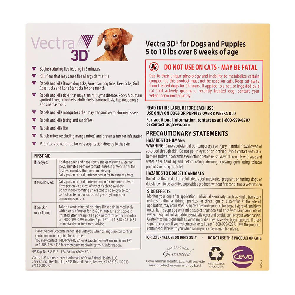 Vectra 3D Flea & Tick Spot Treatment for Dogs - Nail Gallerys