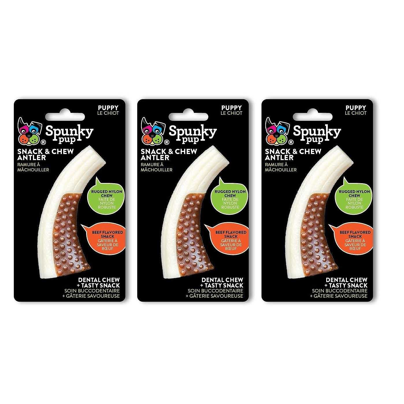 Spunky Pup Snack & Chew Antler - Nail Gallerys