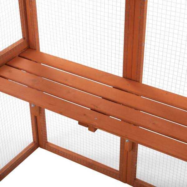 Coziwow Large Wooden Cat House Catio Enclosure - Nail Gallerys