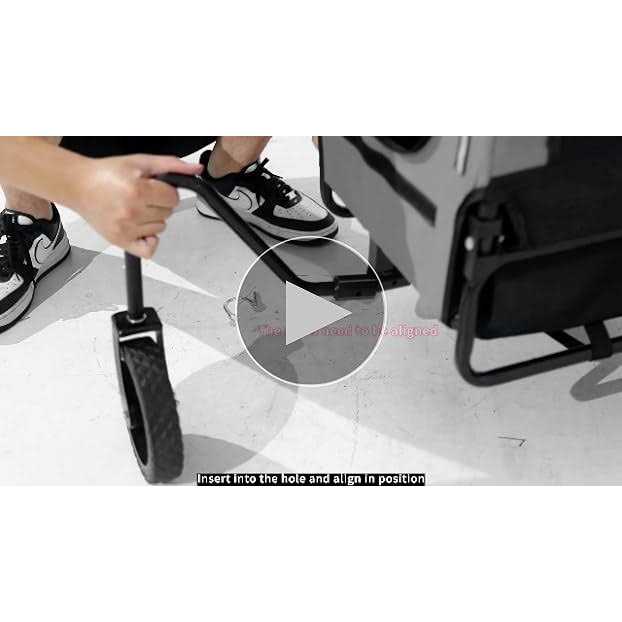 BestPet dog Stroller 2-in-1dog bike trailer pet Stroller bicycle trailer jogger pet dog carrier cart - Nail Gallerys