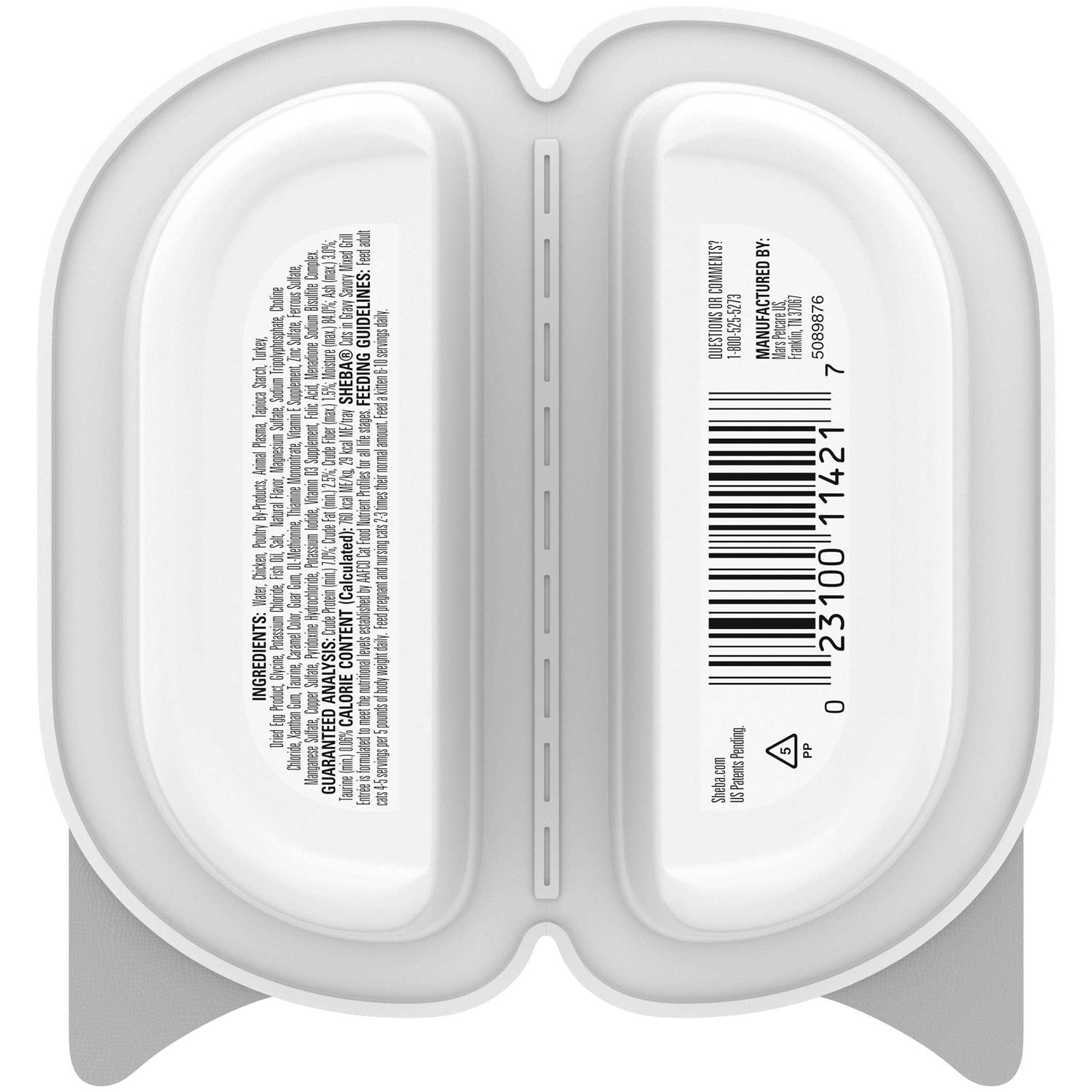 Sheba Perfect Portions Wet Cat Food Cuts in Gravy Savory Mixed Grill Entree - Nail Gallerys