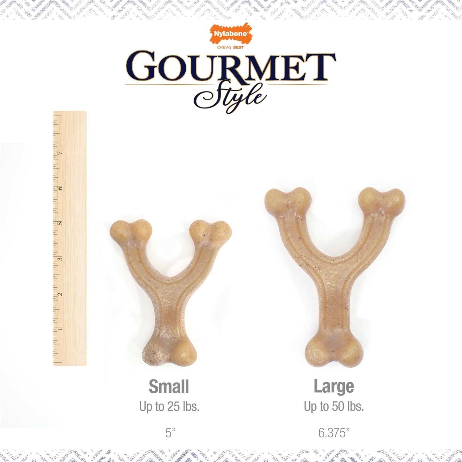 Nylabone Gourmet Style Strong Chew Wishbone Dog Toy - Nail Gallerys