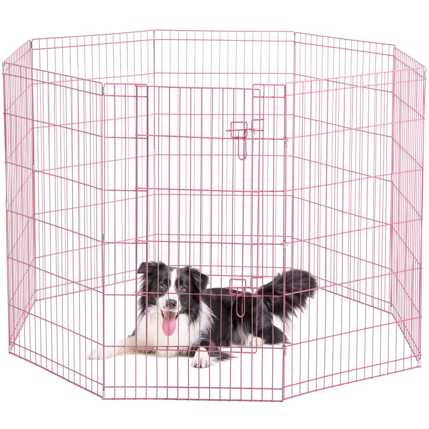 Bestpet 8-Panel Tall Dog Playpen Crate Fence Pet Kennel Play Pen Exercise Cag - Nail Gallerys