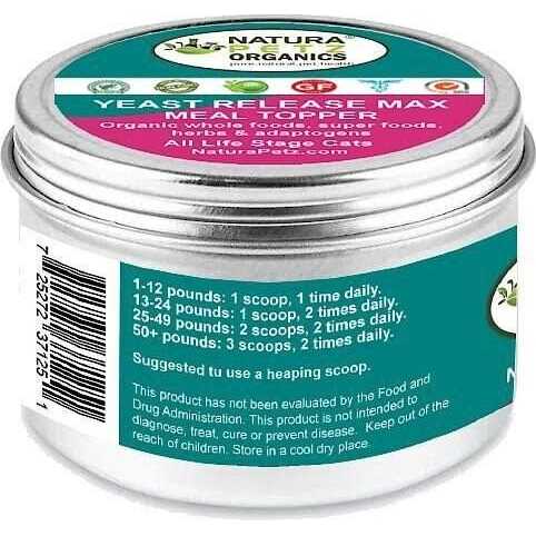 Natura Petz Organics YEAST RELEASE MAX MEAL TOPPER* Master Blend Candida YEAST Defense* For Dogs And Cats* - Nail Gallerys