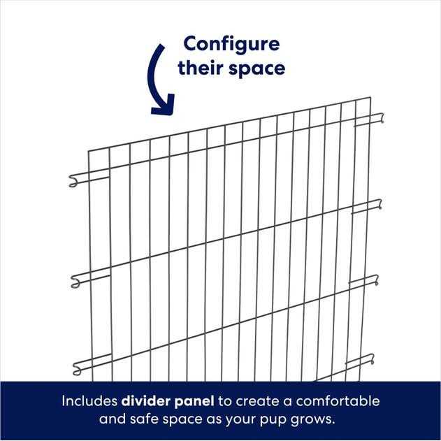 Frisco Enhanced Lock Double Door Fold Carry Wire Dog Crate Mat Kit - Nail Gallerys