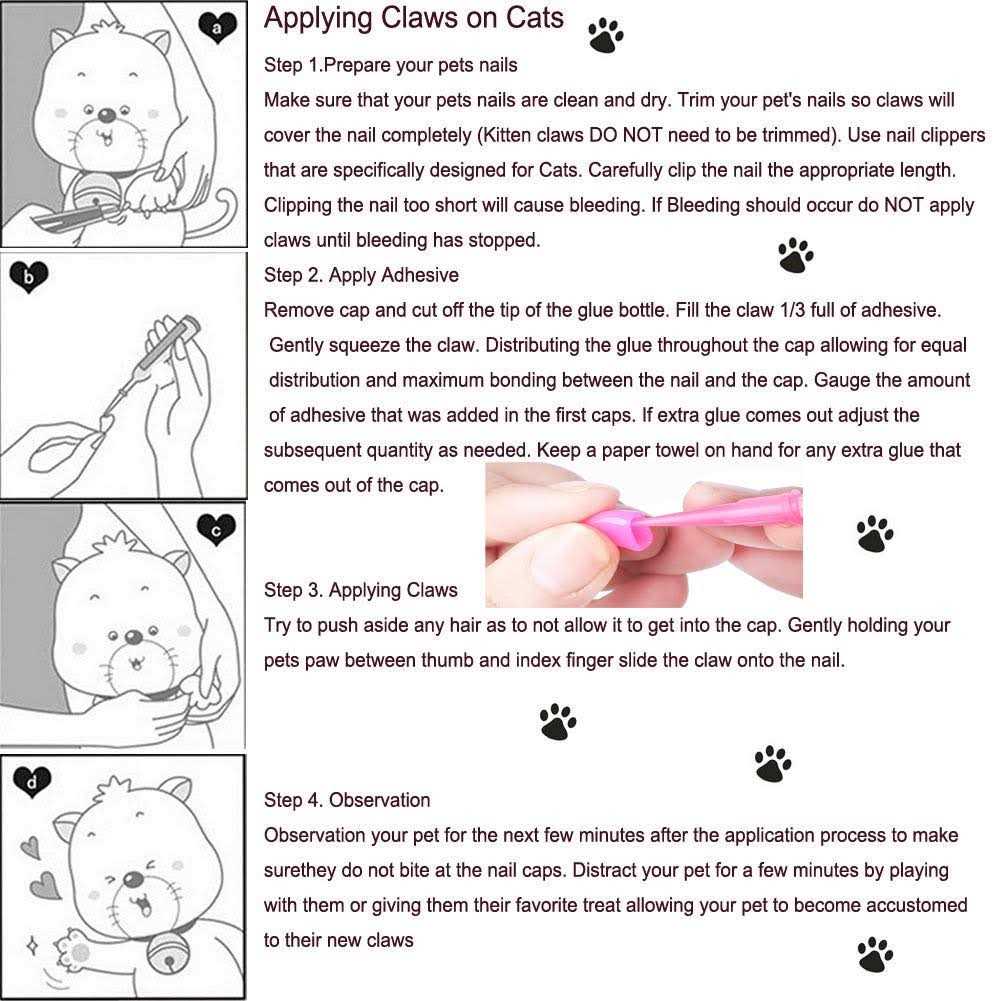 JOYJULY Soft Cat Kitty Caps Claws Paws - Nail Gallerys