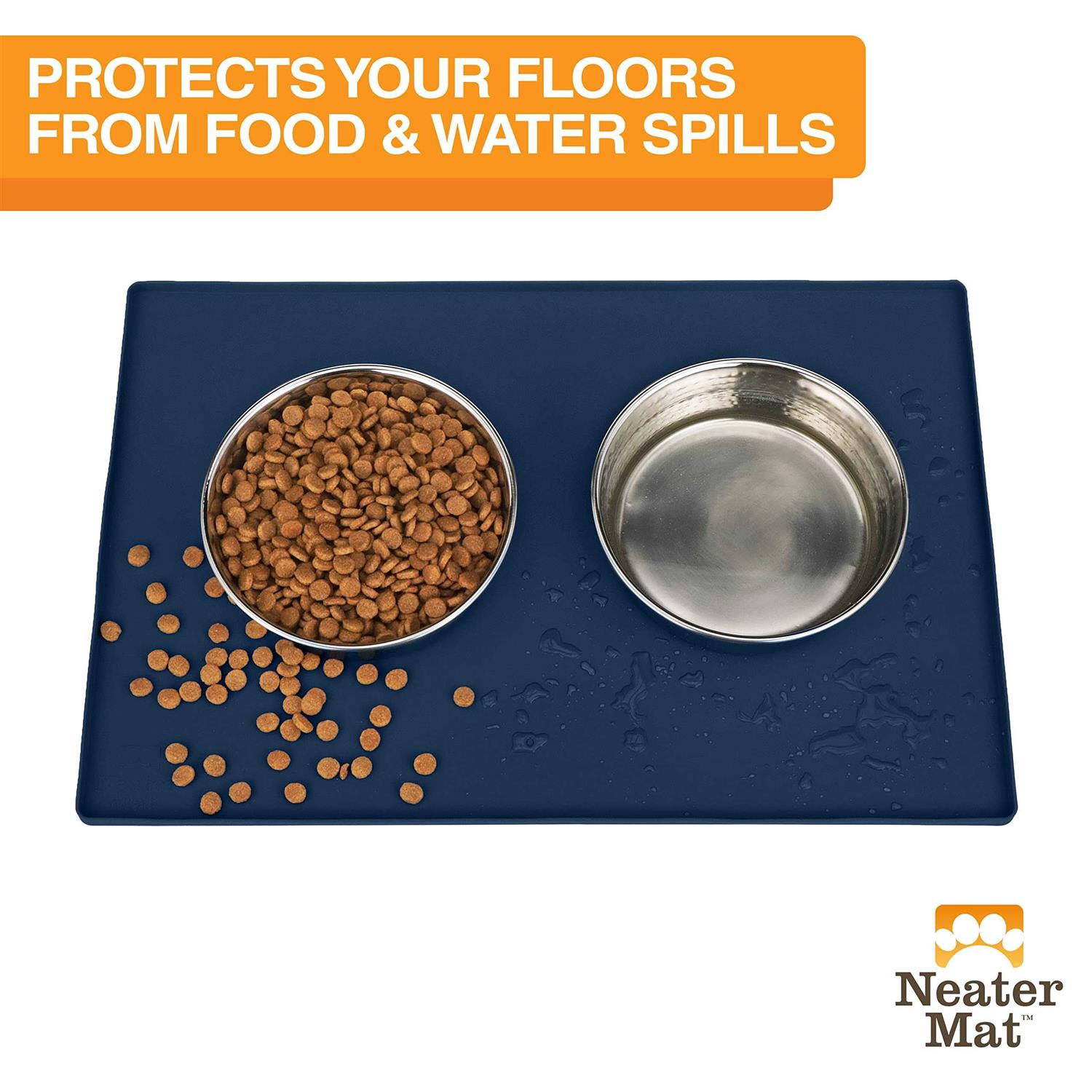 Neater Pet Brands Neater Mat Waterproof Silicone Pet Bowls Mat - Nail Gallerys