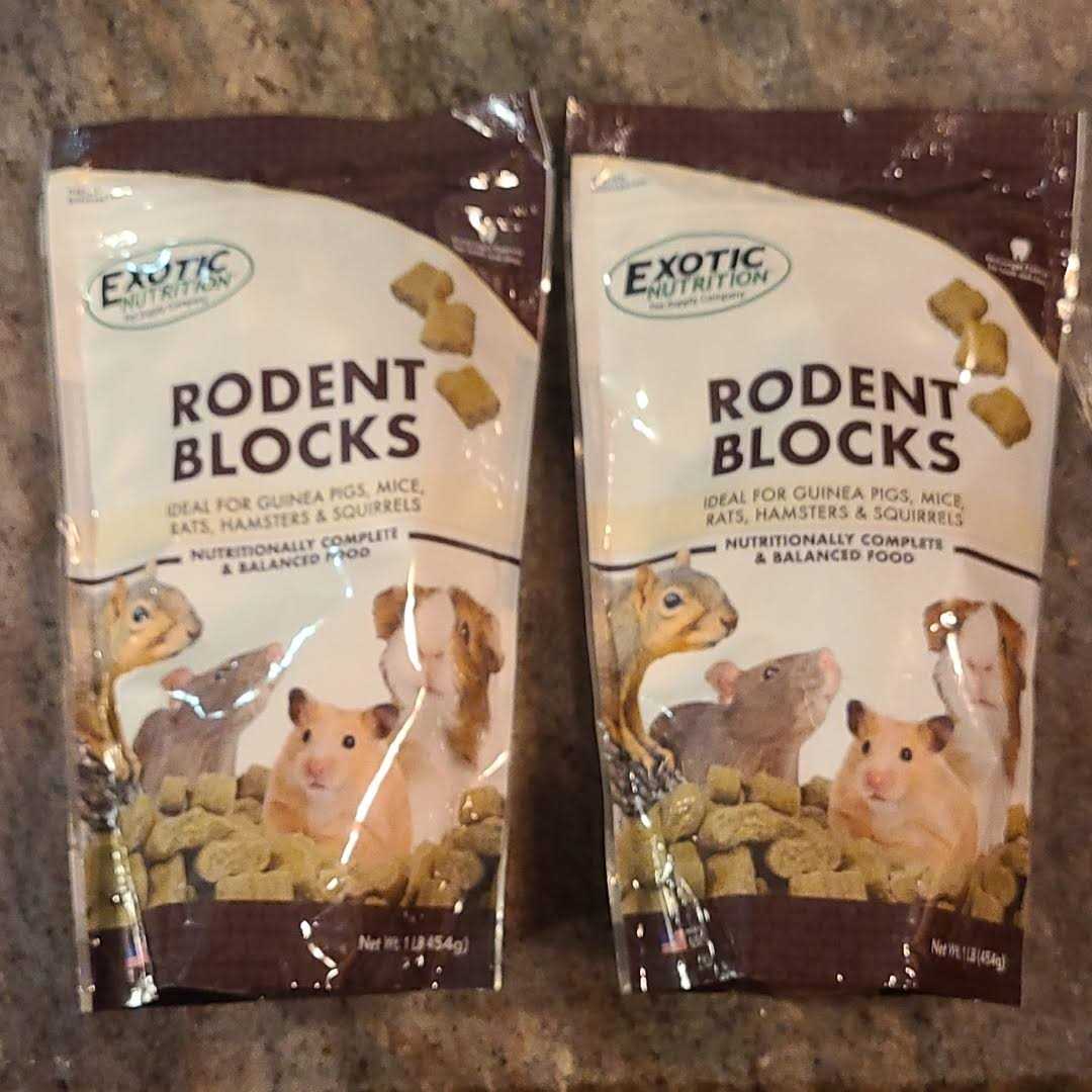 Exotic Nutrition Rodent Blocks Small Animal Food - Nail Gallerys