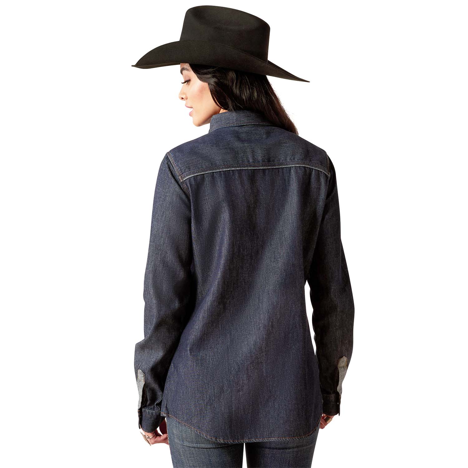 Ariat Women's Farriday Denim Longsleeve Shirt - Nail Gallerys