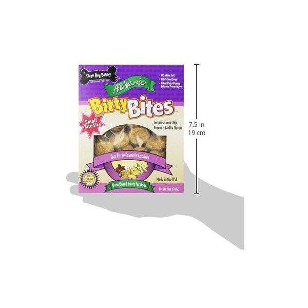 Three Dog Bakery Carob Peanut & Vanilla Soft Baked Bitty Bites - Nail Gallerys