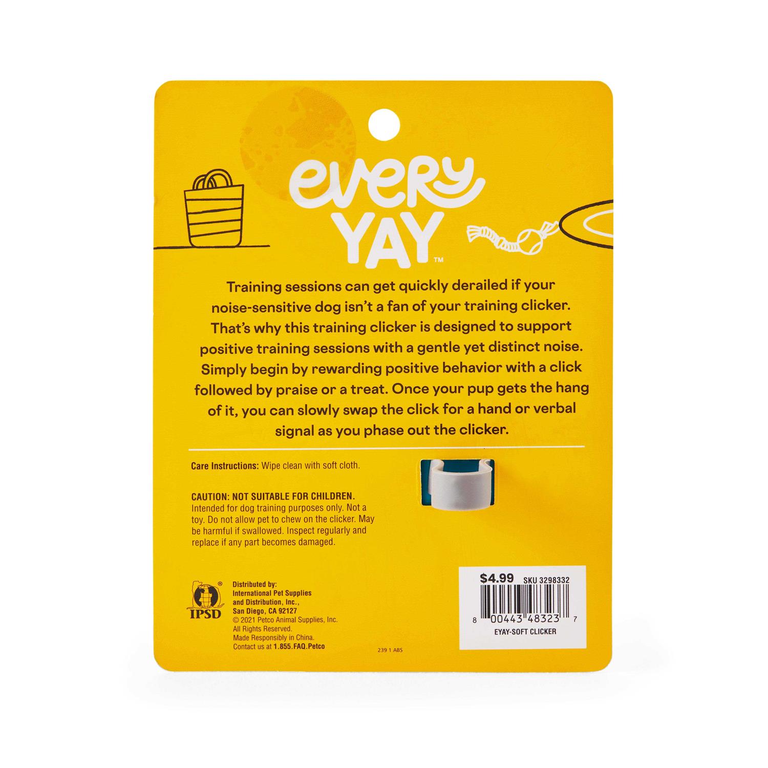 EveryYay Heads Up Soft Dog Training Clicker - Nail Gallerys