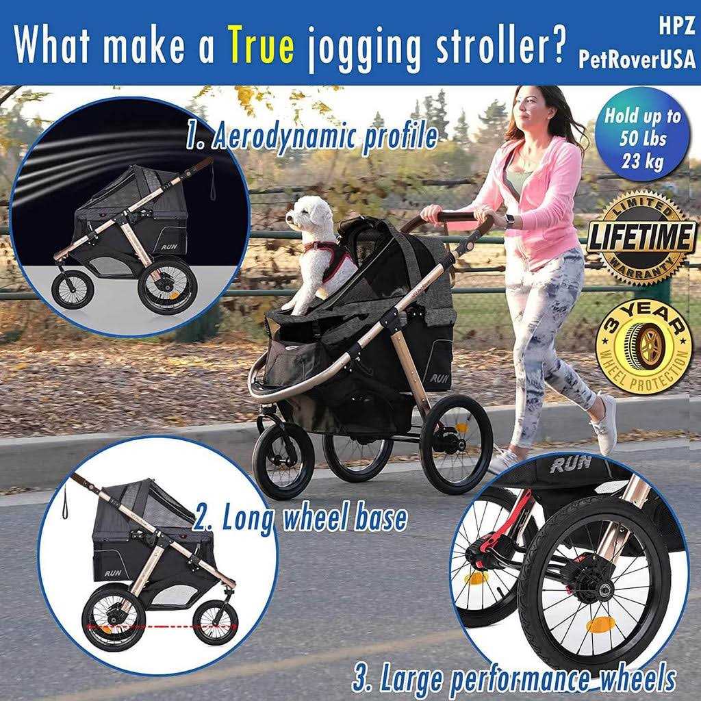 HPZ Pet Rover Run Jogging/Running Stroller - Nail Gallerys
