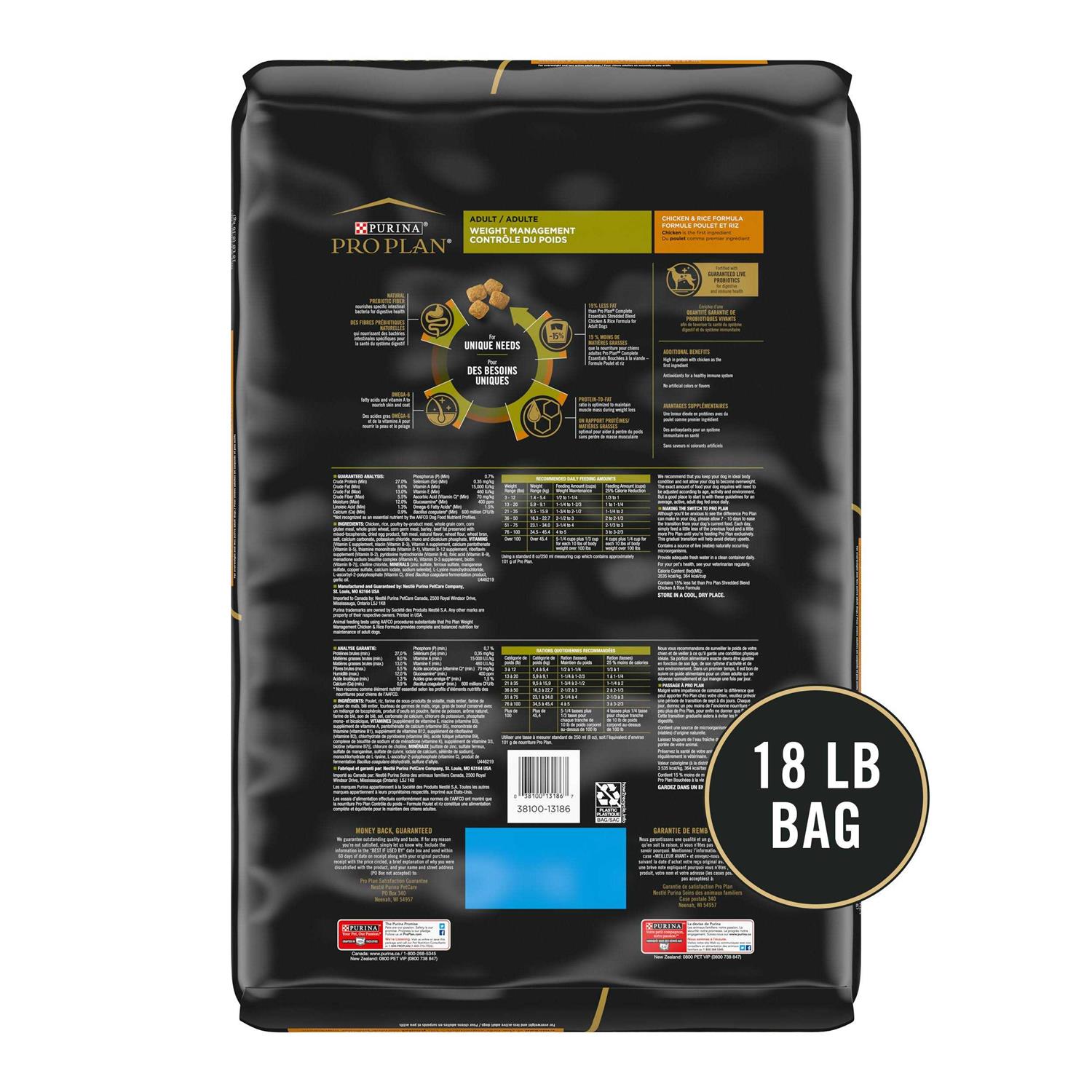 Purina Pro Plan Adult Weight Management Formula Dry Dog Food - Nail Gallerys