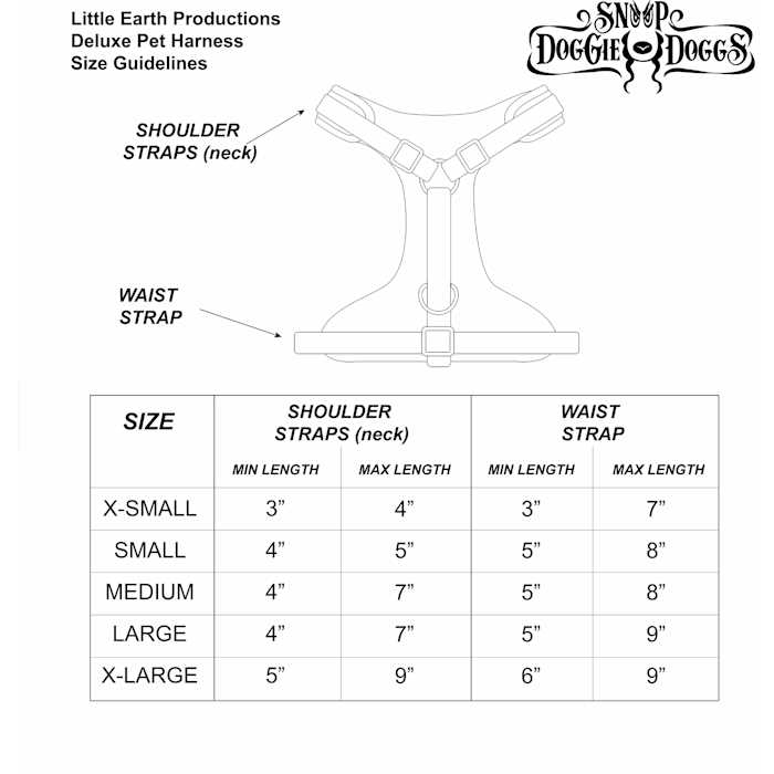 Snoop Doggie Doggs Deluxe Quilted Pet Harness - Nail Gallerys