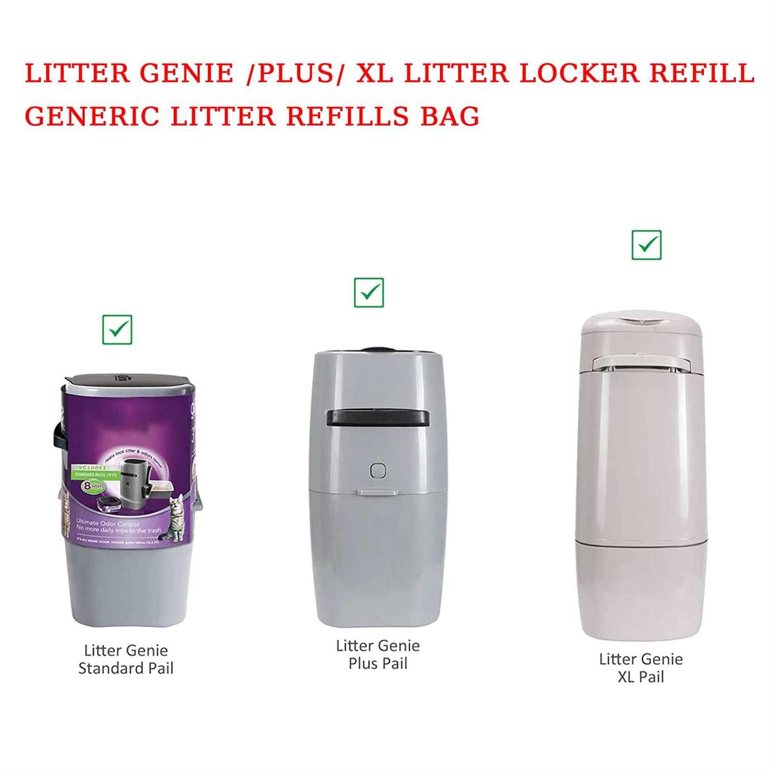 9 Pack Cat Litter Refills Bag Litter Pail Refills Cat for Litter Genie/Plus/XL Litter Refill Generic Litter Refills Bag - Nail Gallerys