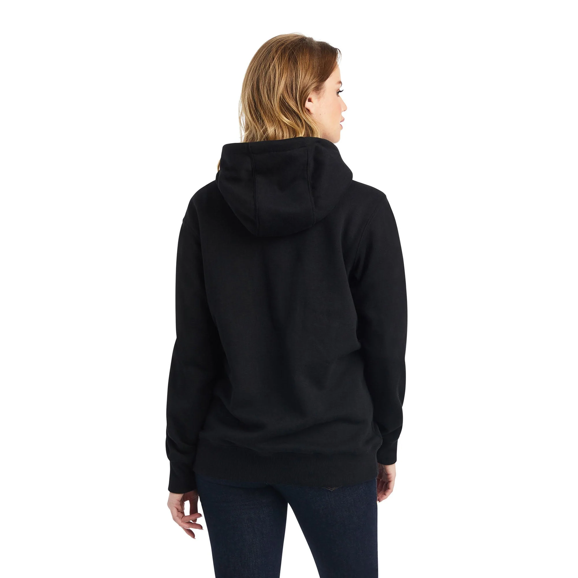 Ariat Women's Real Sequin Logo Hoodie, Black - Nail Gallerys
