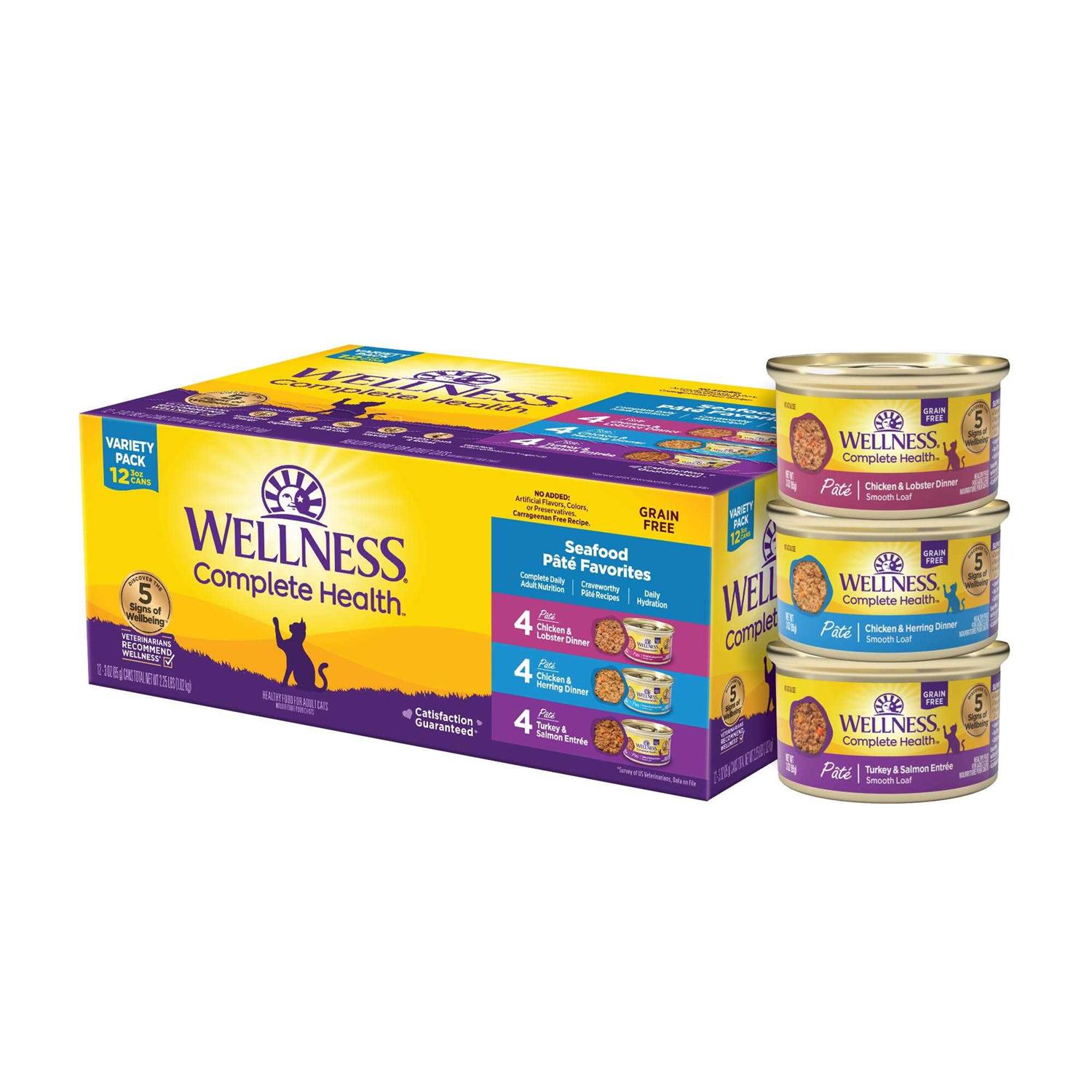 Wellness Seafood Pate Favorites Cat Food Variety Pack - Nail Gallerys