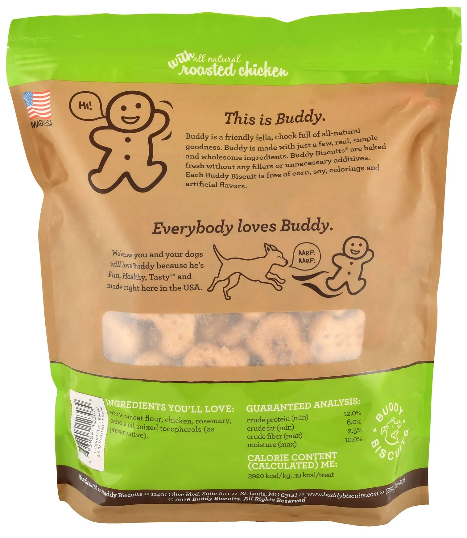 Buddy Biscuits Original Oven-Baked Treats, 3.5 lb - Nail Gallerys