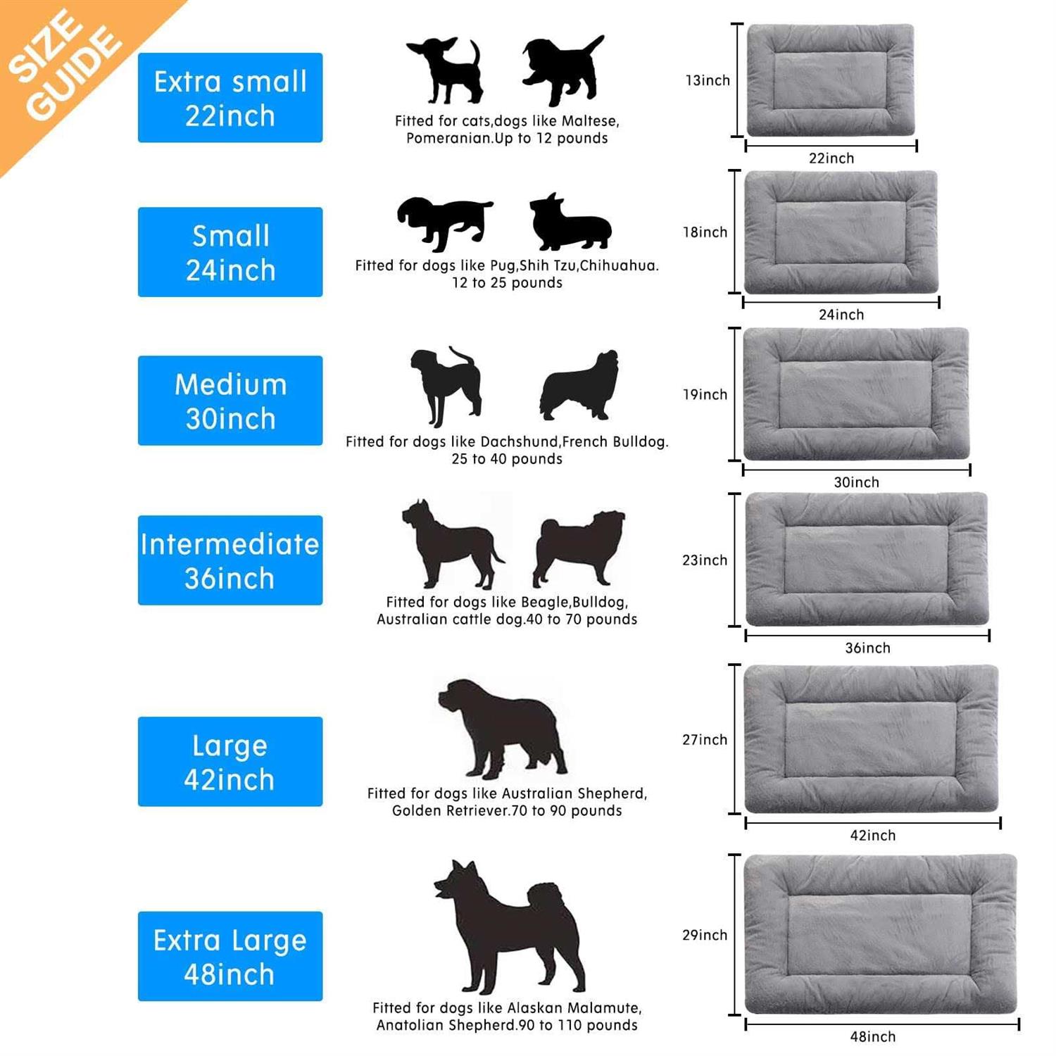 VERZEY Dog Beds Crate Pad Dogs Fit Metal Dog Crates,Ultra Soft Dog Crate Bed Washable & Anti-Slip Kennel Pad for Dogs Cozy Sleeping Mat - Nail Gallerys