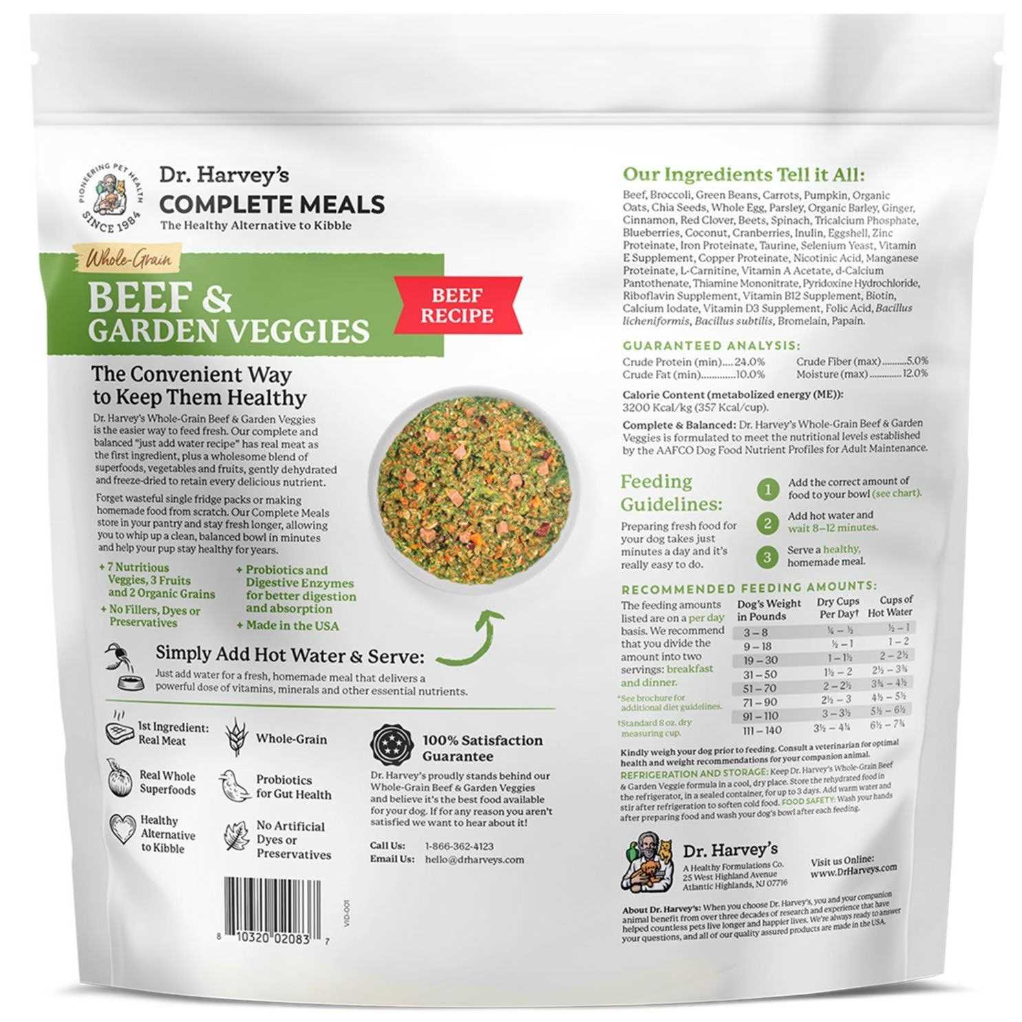 Dr. Harvey’s Whole Grain Beef & Garden Veggies Dehydrated Dog Food - Nail Gallerys