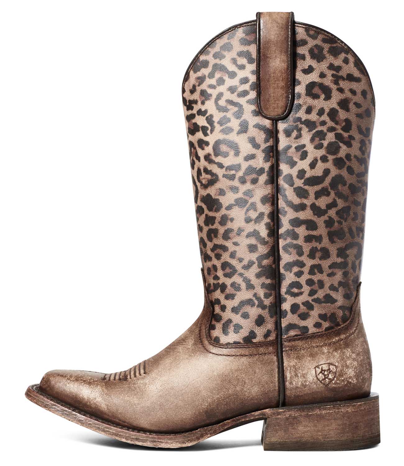 Ariat Women's Circuit Savanna Cheetah Western Boot, Naturally Distressed Brown - Nail Gallerys