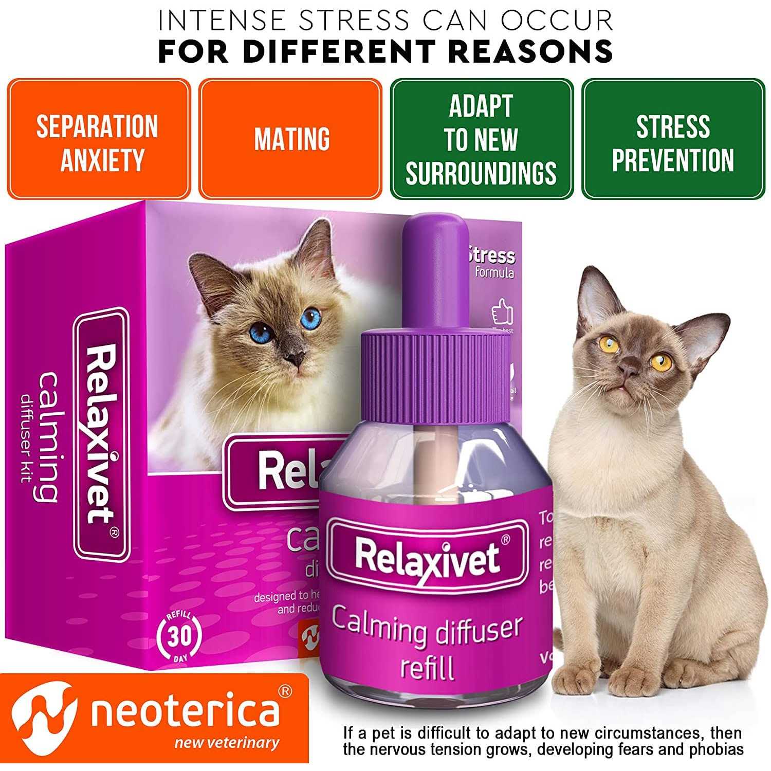 Beloved Pets Cat Calming Diffuser & Pet Anti Anxiety Products Feline Calm Pheromones Plug in & Cats Stress Relief Comfort Helps with Pee - Nail Gallerys