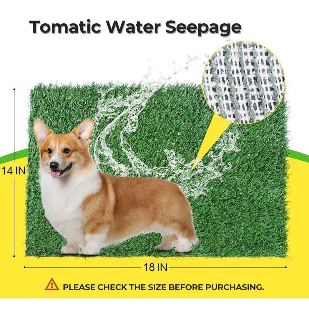 TSIANHUZY Dog Grass Pad 2-Pack Portable Grass Pee Pads for Dogs Washable Professional Dog Grass Mat Training Grass Pee Pad for Indoor Outdoor Porches - Nail Gallerys