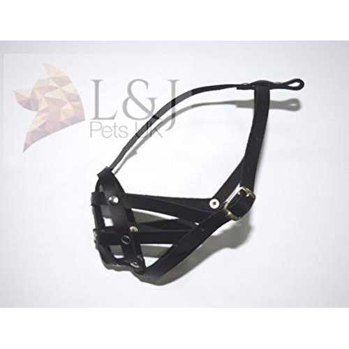 L&J Pets Uk Leather dog Muzzle for Shih Tzu and other flat face short snout dog’s - Nail Gallerys