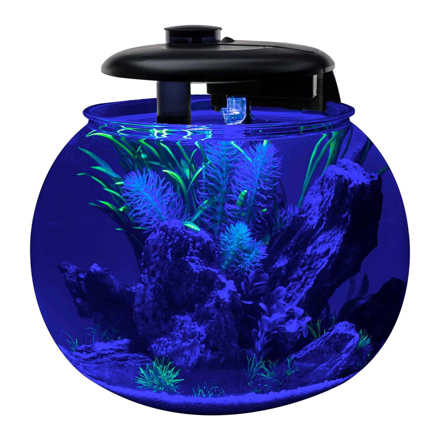 Penn-Plax AquaSphere 360 Polycarbonate Bowl-Shaped Aquarium 10 Gallon - Nail Gallerys