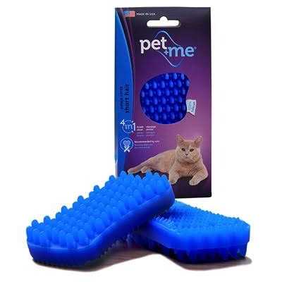 Vetnique Labs Pet + Me Blue Short Hair Cat Multifunctional Grooming Brush - Nail Gallerys