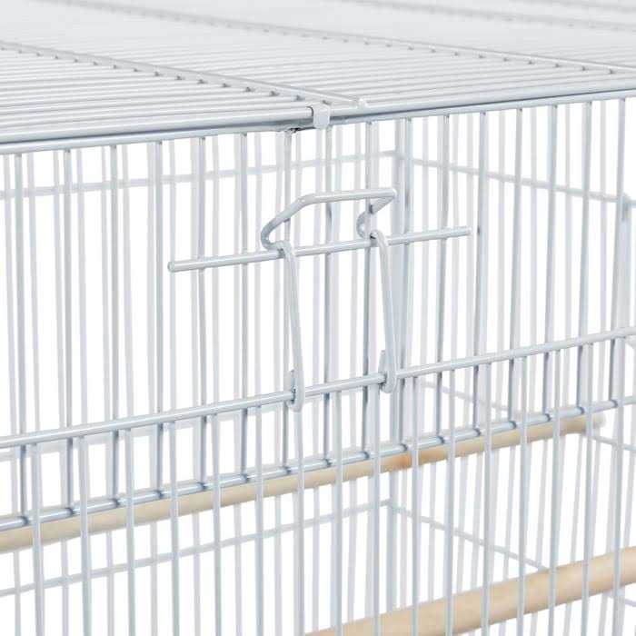 Topeakmart 47 Flight Cage with Slide-Out Tray and Rolling Detachable Stand for Birds - Nail Gallerys