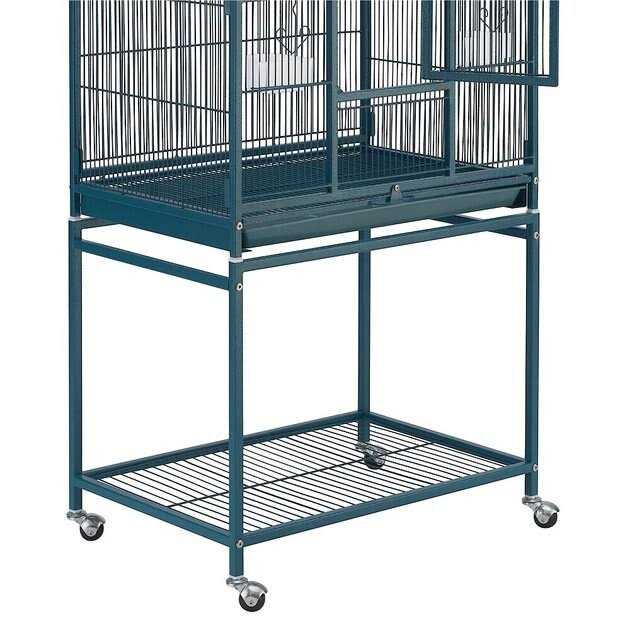 Yaheetech 54-in Rolling Metal Large Parrot Cage Mobile Bird Cage with Detachable Stand - Nail Gallerys