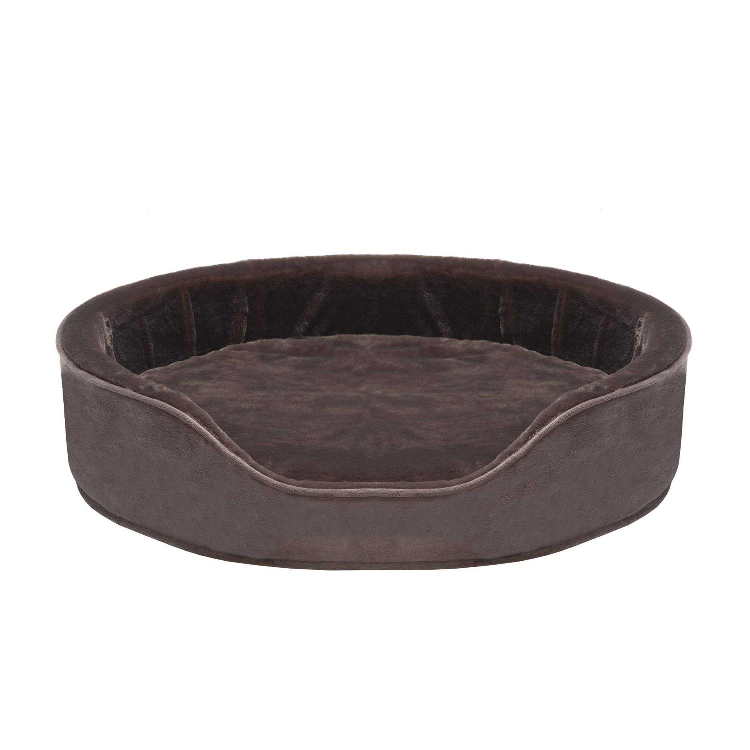 FurHaven Plush & Velvet Oval Dog Bed - Nail Gallerys
