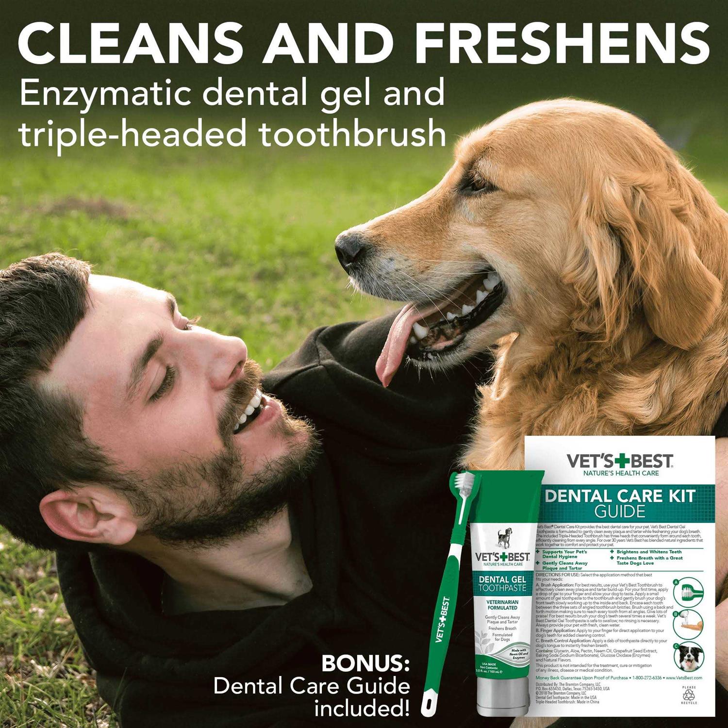 Vet’s Best Enzymatic Toothpaste and Toothbrush Dog Dental Care Kit - Nail Gallerys