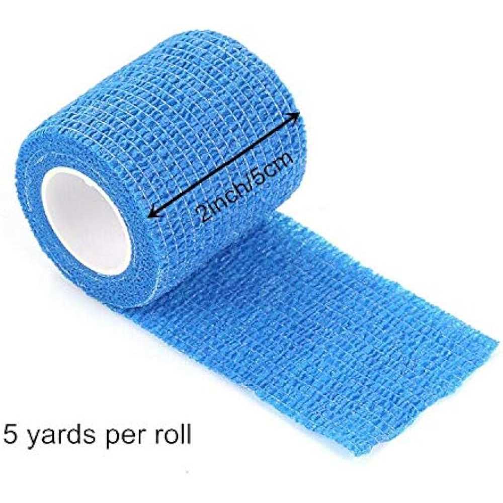 12 Pack Self Adhesive Bandage Wrap Vet Wrap for Pets Stretch Self Adherent Tape for Athletic Sports Wrist and Ankle - Nail Gallerys