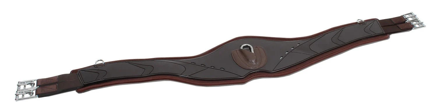 Professional's Choice Contoured Jump Girth, Brown - Nail Gallerys
