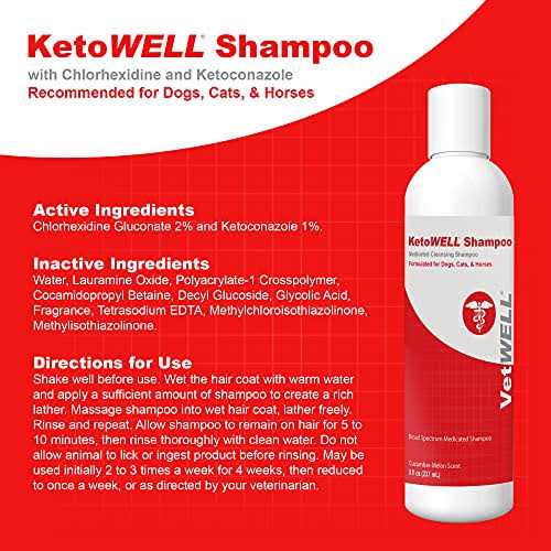 VetWELL KetoWell Antiseptic Dog Cat & Horse Shampoo - Nail Gallerys