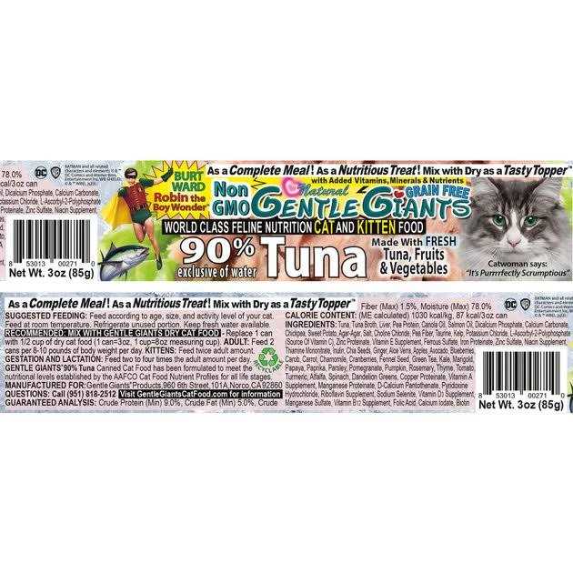 Gentle Giants Natural Non-GMO Tuna Cat & Kitten Can Food - Nail Gallerys