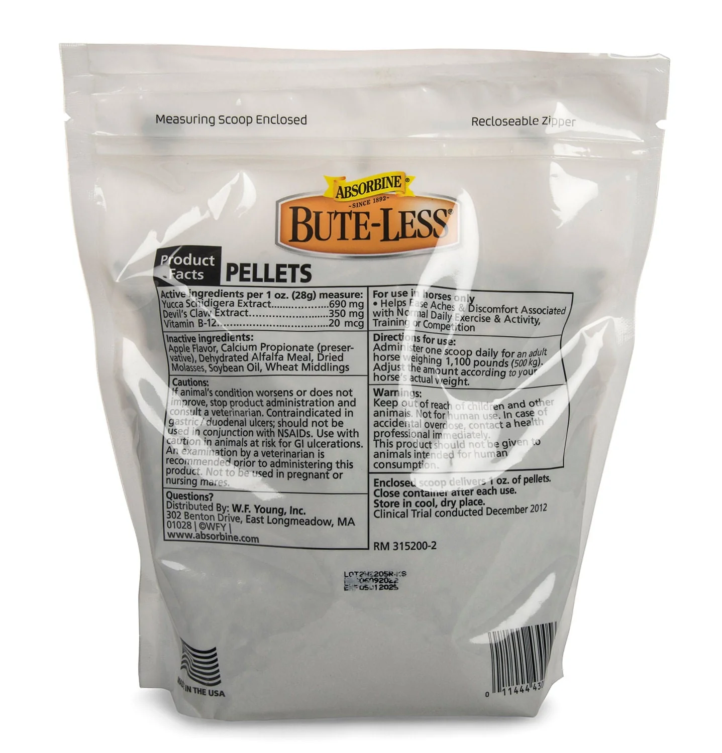 Absorbine Bute-Less Pellets Comfort & Recovery Horse Supplement - Nail Gallerys
