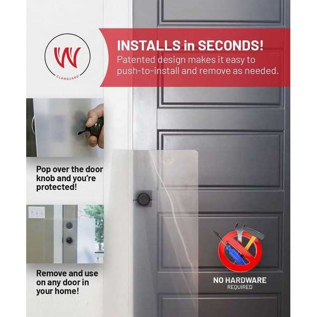 CLAWGUARD Original The Ultimate Door Scratch Shield - Nail Gallerys