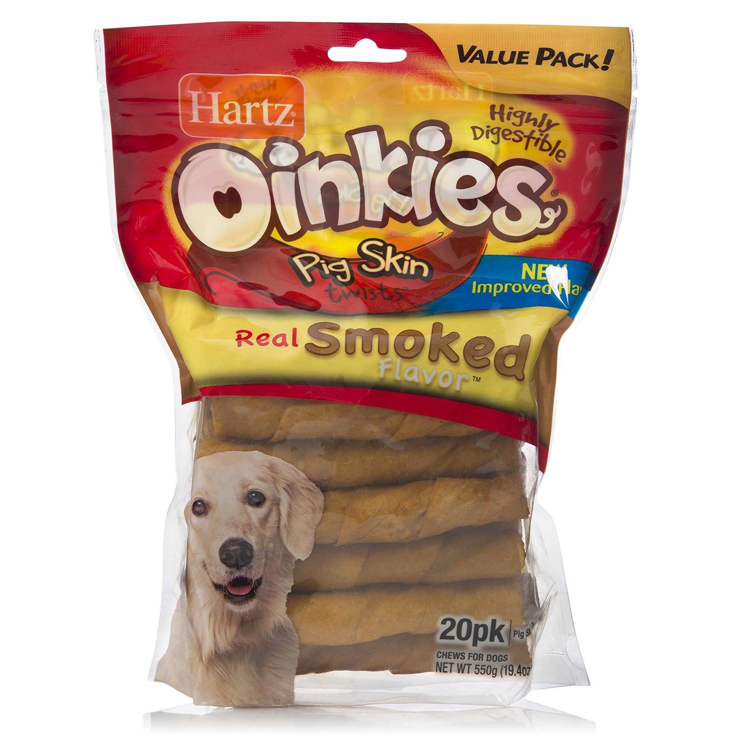 Hartz Oinkies Pig Skin Smoked Twists - Nail Gallerys