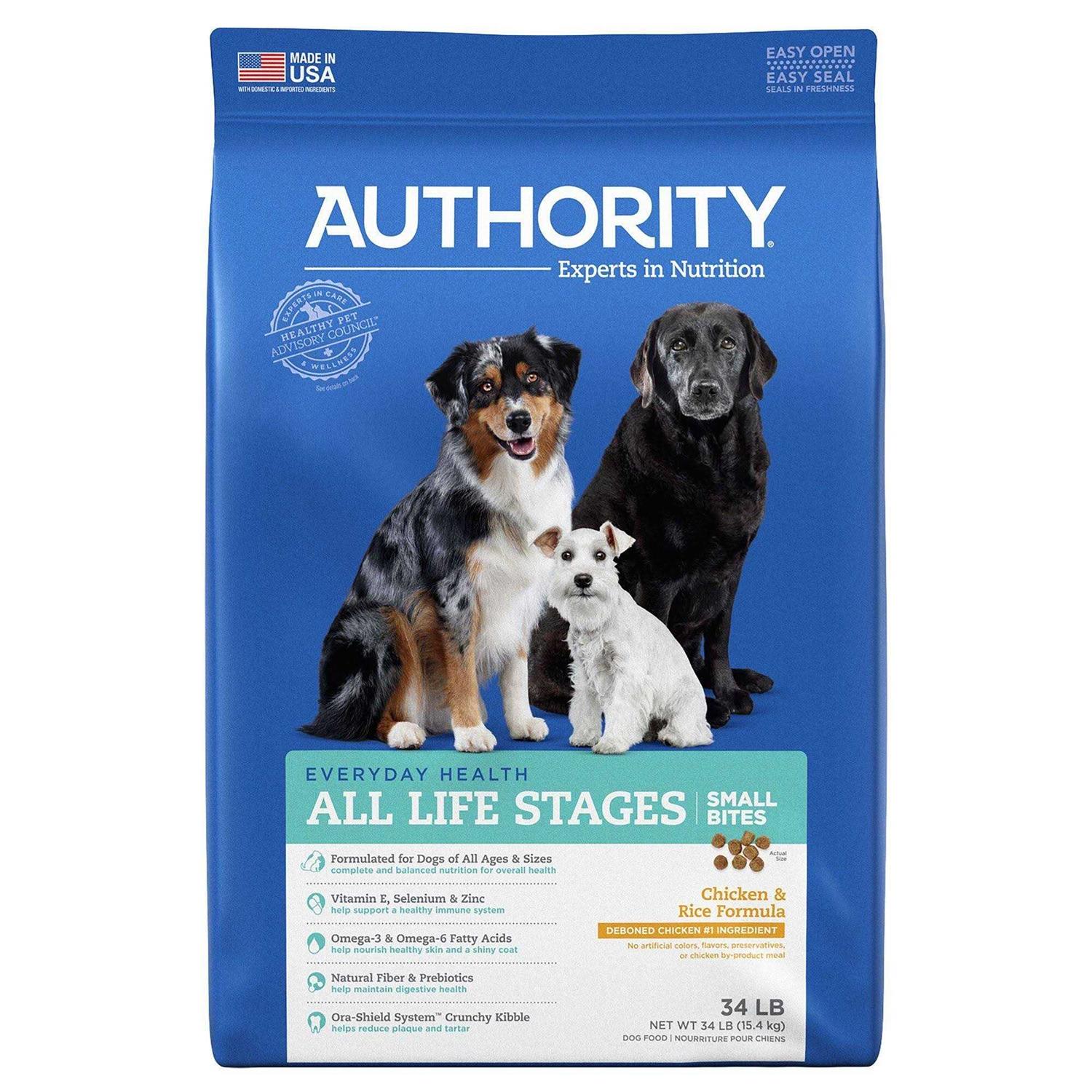 Authority Small Bites Chicken Rice Formula Dry Dog Food - Nail Gallerys