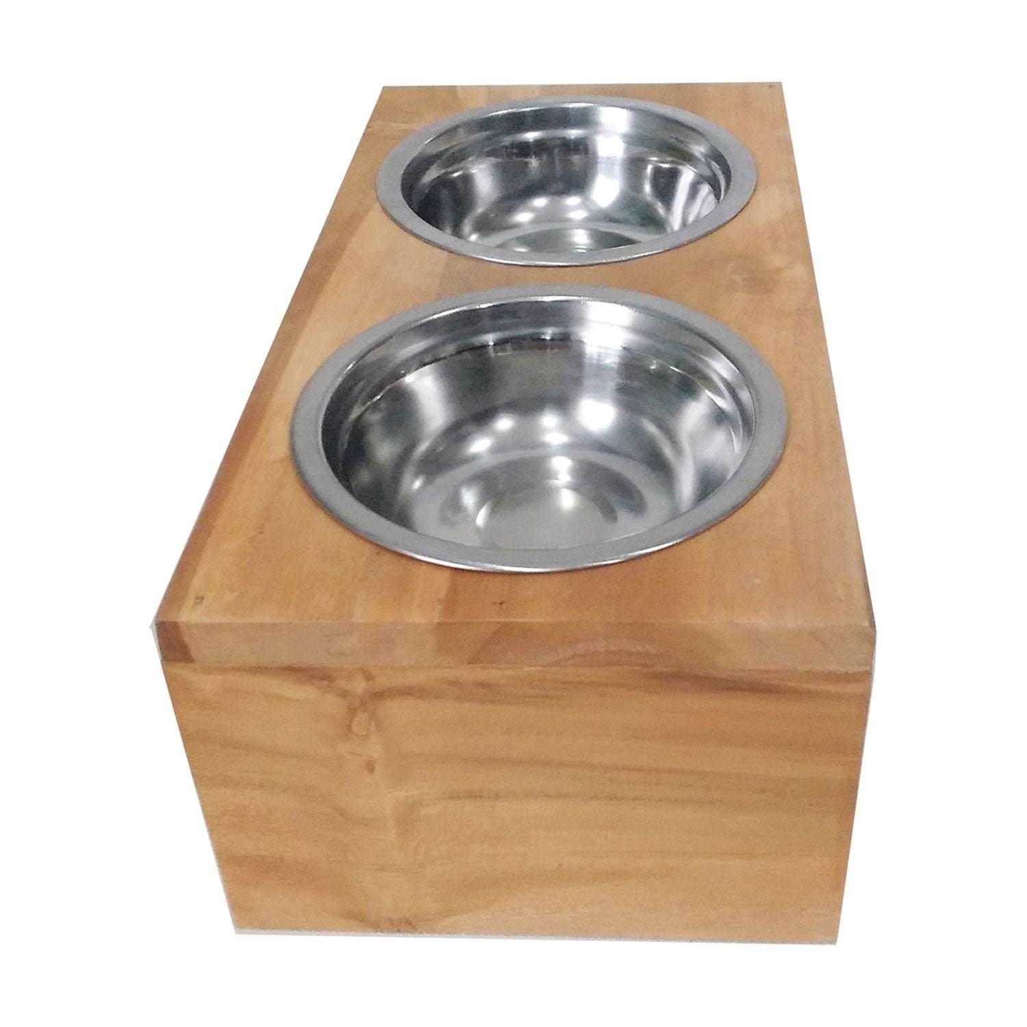 D-Art Collection Pet Feeder Stand with 2 Bowls - Nail Gallerys