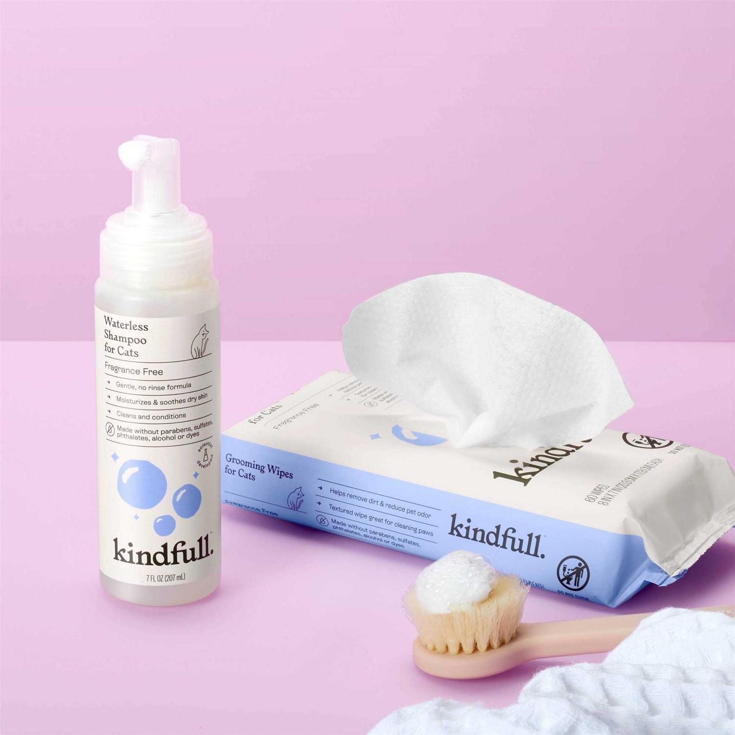 Kindfull Fragrance Free Waterless Cat Shampoo - Nail Gallerys