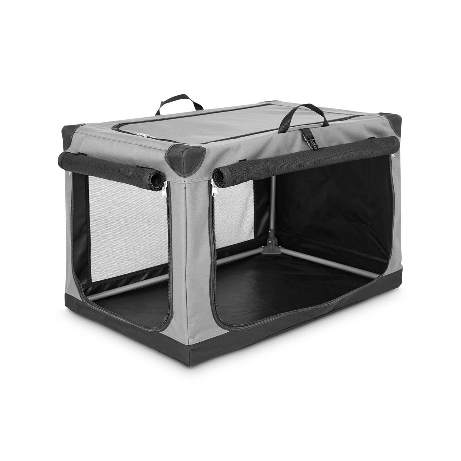 EveryYay Essentials Portable Canvas Dark Grey Dog Crate - Nail Gallerys