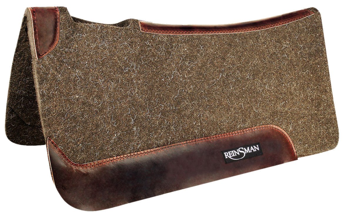 Reinsman Wool Felt Contour Saddle Pad, Dark Brown - Nail Gallerys