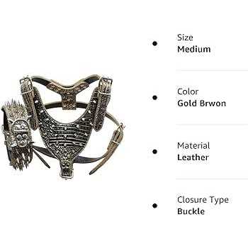 Haoyueer Leather Spiked Studded Medium & Large Dog Collars Harnesses Matching Set for Pit Bull,Mastiff - Nail Gallerys