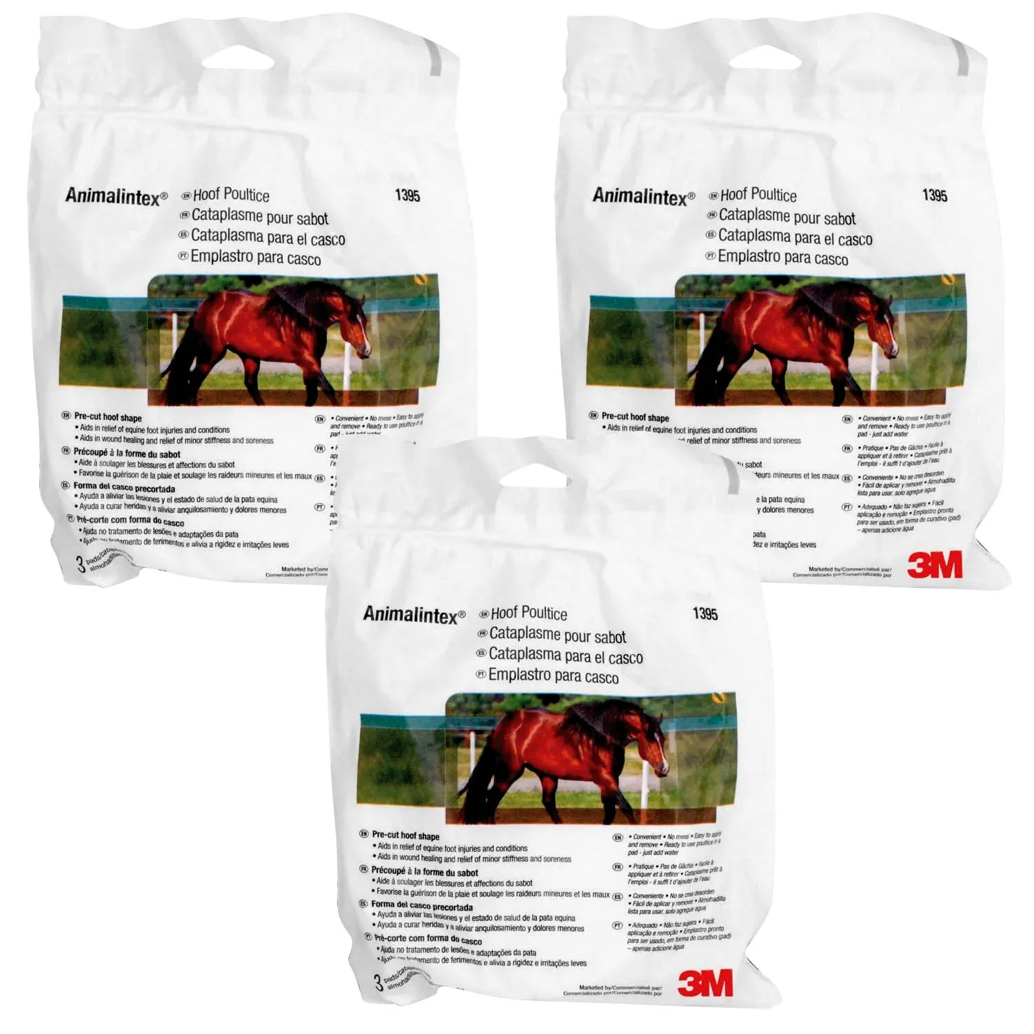 3M Animalintex Hoof Poultice (3 pk) - Nail Gallerys